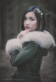 Rina - korukampa kukista ja kristallista - Ninka Design